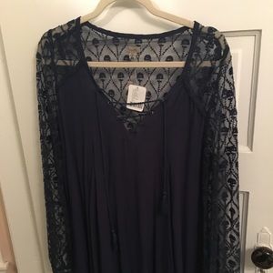 ***SOLD***Ecote Navy Colored Tunic/ Top/ Dress